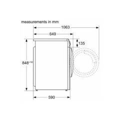 Bosch Series 4 WNA134U8GB Free-Standing 8/5kg 1400rpm Washer Dryer - White -Home Kitchen bosch wna134u8gb 9
