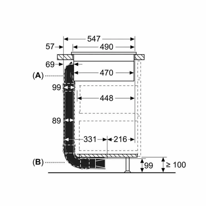 Bosch HEZ9VDKR1 60cm Recirculation Starter Kit 2 Bosch HEZ9VDKR1 60cm Recirculation Starter Kit - Image 2