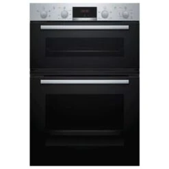 Bosch Series 2 MHA133BR0B Built-In Double Electric Oven - Brushed Steel
