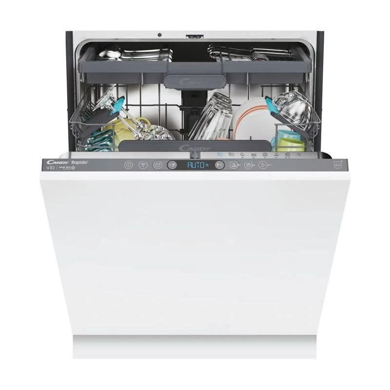 Candy Rapido CI6C4F1PMW-80 Fully-Integrated 16 Place Dishwasher - White 1 Candy Rapido CI6C4F1PMW-80 Fully-Integrated 16 Place Dishwasher - White