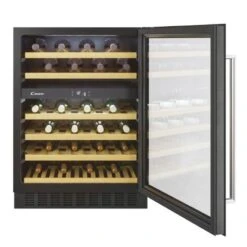 Candy DiVino CCVB 60D UK/N 60cm Wine Cooler - Black -Home Kitchen c a candy divino ccvb 60d uk n 60cm wine cooler open