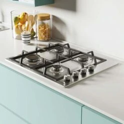 Candy Moderna CHG6LPX 60cm Gas Hob - Stainless Steel -Home Kitchen c a candy moderna chg6lpx 60cm gas hob lifestyle2