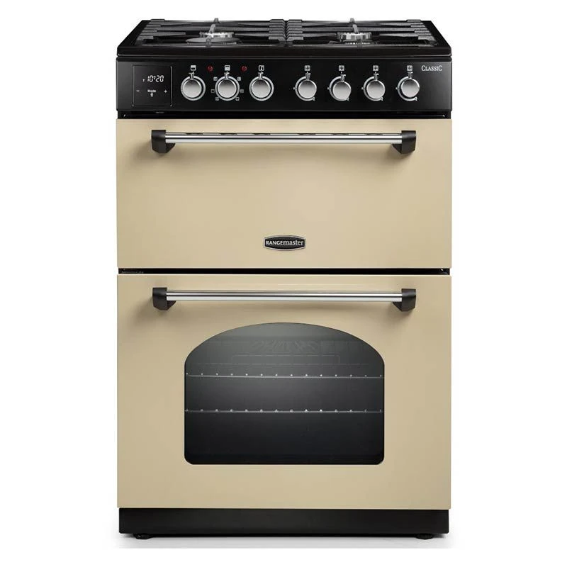 Rangemaster Classic 60 Dual Fuel Cooker - Cream & Chrome - CLA60DFFCR/C 1 Rangemaster Classic 60 Dual Fuel Cooker - Cream & Chrome - CLA60DFFCR/C