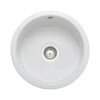 Rangemaster Rustique 445x445 1 Bowl Fire Clay Ceramic Kitchen Sink - White - CRUB385WH/