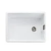 Rangemaster Grange 1 Bowl Fire Clay Ceramic Kitchen Sink - White - CGR595WH/