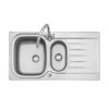 Leisure Eaton 1.5 Bowl Inset Kitchen Sink With Reversible Drainer - Stainless Steel - EA9502/