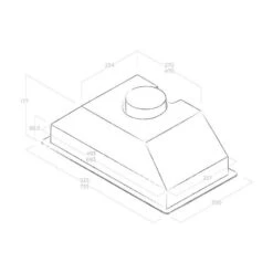 Elica Era Standard 60cm Integrated Cooker Hood - Stainless Steel - PRF0189345 -Home Kitchen e l elica era std 60 2