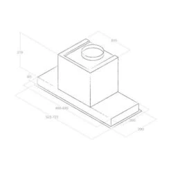 Elica Sleek 2.0 80cm Integrated Cooker Hood - Stainless Steel - PRF0095073A -Home Kitchen e l elica sleek2 0 ss 80 2