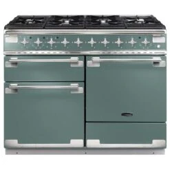 Rangemaster Elise 110cm Dual Fuel Range Cooker - Mineral Green - ELS110DFFMG/