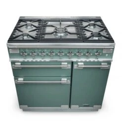 Rangemaster Elise 110cm Dual Fuel Range Cooker - Mineral Green - ELS110DFFMG/ -Home Kitchen e l els110dffmg 4