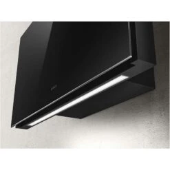 Elica Plat 80cm Chimney Cooker Hood - Black Glass - PRF0164874 -Home Kitchen elica plat blk 80 2