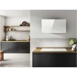 Elica Plat 80cm Chimney Cooker Hood - Black Glass - PRF0164874 -Home Kitchen elica plat blk 80 3