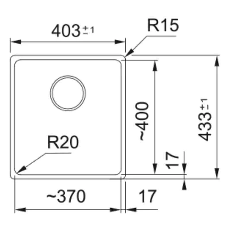 Franke Maris 1 Bowl Undermount Fragranite Kitchen Sink MRG 110-37 - Stone Grey - 125.0688.499 2 Franke Maris 1 Bowl Undermount Fragranite Kitchen Sink MRG 110-37 - Stone Grey - 125.0688.499 - Image 2