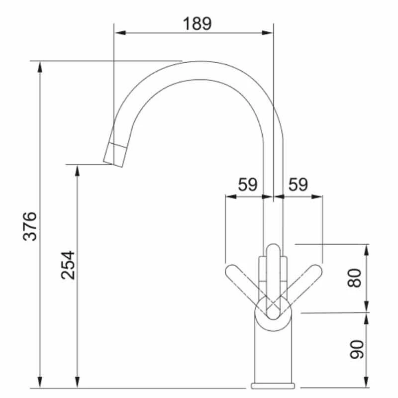 Franke Minerva Original 4-in-1 Kitchen Tap - Chrome - 119.0518.838 5 Franke Minerva Original 4-in-1 Kitchen Tap - Chrome - 119.0518.838 - Image 5