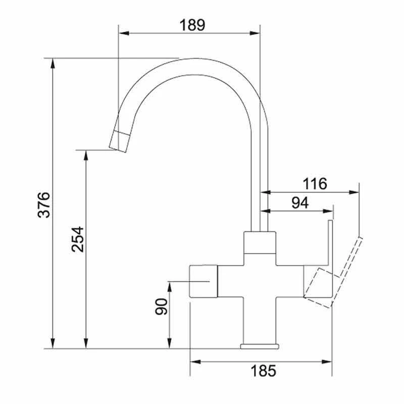 Franke Minerva Original 4-in-1 Kitchen Tap - Chrome - 119.0518.838 4 Franke Minerva Original 4-in-1 Kitchen Tap - Chrome - 119.0518.838 - Image 4