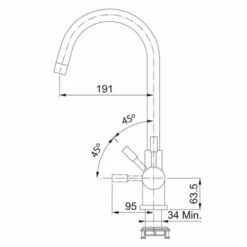 Franke Minerva Helix 4-in-1 Electronic Kitchen Tap - Stainless Steel - 119.0625.396 -Home Kitchen franke minerva 1190625396 dimensions