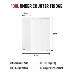 Haden HR128W 55cm Under Counter Larder Fridge - White - HR128W -Home Kitchen h a haden hr128w 2