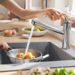 Hansgrohe Zesis M33 EcoSmart Single Lever Kitchen Mixer Tap 150 1Jet - Chrome - 74811000 -Home Kitchen h a hansgrohe 74811000 lifestyle2