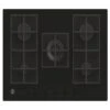 Hoover H500 HVG74WC5B 75cm Gas Hob - Black Glass