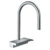 Hansgrohe Aquno Select M81 Single Lever Kitchen Mixer Tap 170 With Pull-Out Spray 3 Spray Modes - Chrome - 73837000