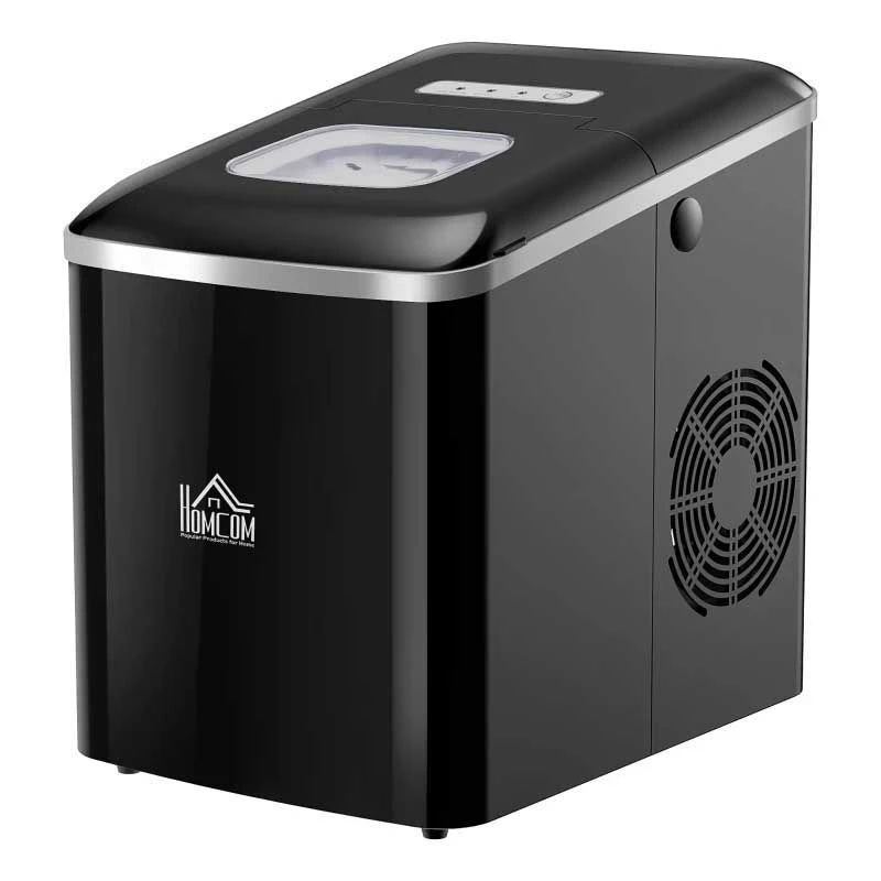 HOMCOM 12kg Portable Countertop Ice Maker Machine - Black - 800-063V70 2 HOMCOM 12kg Portable Countertop Ice Maker Machine - Black - 800-063V70 - Image 2