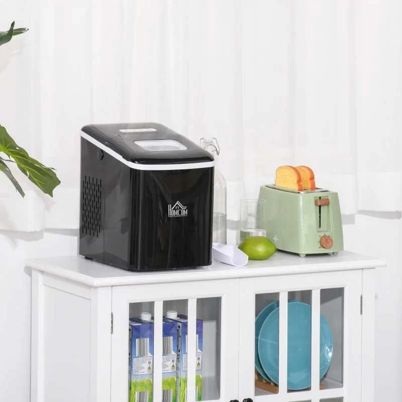 HOMCOM 12kg Portable Countertop Ice Maker Machine - Black - 800-063V70 5 HOMCOM 12kg Portable Countertop Ice Maker Machine - Black - 800-063V70 - Image 5