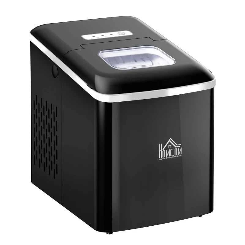 HOMCOM 12kg Portable Countertop Ice Maker Machine - Black - 800-063V70 3 HOMCOM 12kg Portable Countertop Ice Maker Machine - Black - 800-063V70 - Image 3