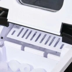 HOMCOM 12kg Portable Countertop Ice Maker Machine - Black - 800-063V70 17 HOMCOM 12kg Portable Countertop Ice Maker Machine - Black - 800-063V70 -Home Kitchen homcom 800 063v70 open view