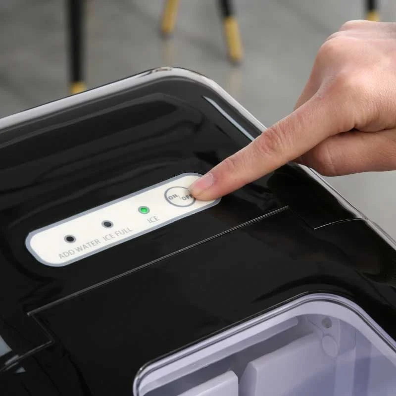 HOMCOM 12kg Portable Countertop Ice Maker Machine - Black - 800-063V70 7 HOMCOM 12kg Portable Countertop Ice Maker Machine - Black - 800-063V70 - Image 7