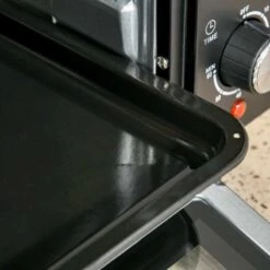 HOMCOM 1400W 21 Litre Mini Countertop Oven & Grill - Black - 800-085V70 -Home Kitchen homcom 800085v70 tray