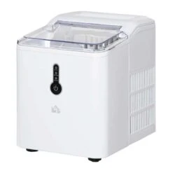 HOMCOM 12kg Portable Countertop Ice Maker Machine - White - 800-101 -Home Kitchen homcom 800101