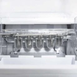 HOMCOM 12kg Portable Countertop Ice Maker Machine - White - 800-101 -Home Kitchen homcom 800101 inner view