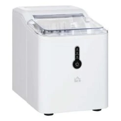 HOMCOM 12kg Portable Countertop Ice Maker Machine - White - 800-101 -Home Kitchen homcom 800101 main image