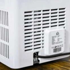 HOMCOM 12kg Portable Countertop Ice Maker Machine - White - 800-101 -Home Kitchen homcom 800101 rear view