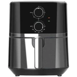 HOMCOM 1500W 4.5 Litre Air Fryer With Rapid Air Circulation - Black - 800-122V70 -Home Kitchen homcom 800122v70 front view