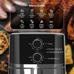 HOMCOM 1500W 4.5 Litre Air Fryer With Rapid Air Circulation - Black - 800-122V70 -Home Kitchen homcom 800122v70 lifestyle