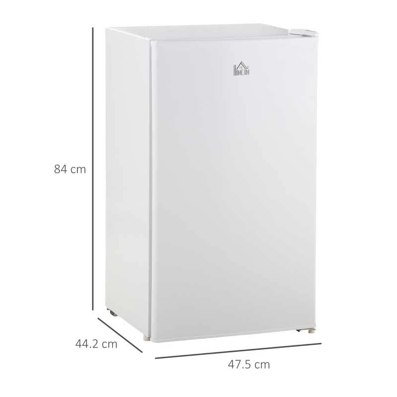 HOMCOM 91 Litre Freestanding Under Counter Fridge With Chiller Box - White - 800-129V70WT 2 HOMCOM 91 Litre Freestanding Under Counter Fridge With Chiller Box - White - 800-129V70WT - Image 2