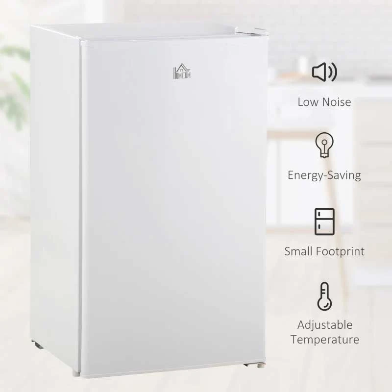 HOMCOM 91 Litre Freestanding Under Counter Fridge With Chiller Box - White - 800-129V70WT 8 HOMCOM 91 Litre Freestanding Under Counter Fridge With Chiller Box - White - 800-129V70WT - Image 8