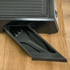 HOMCOM 2000W Health Grill & Pannini Maker - Black - 800-137V70 -Home Kitchen homcom 800137v70 drip tray