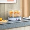 HOMCOM 245W 5 Tier Food Dehydrator - White - 800-144V70