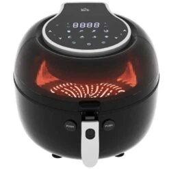 HOMCOM 1500W 7 Litre Air Fryer With Digital Display - Black - 800-148V70 -Home Kitchen homcom 800148v70 main image1
