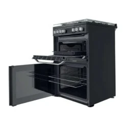 Hotpoint HDM67G9C2CB/UK Dual Fuel Cooker - Black -Home Kitchen hotpoing hdm67g9c2cb 2