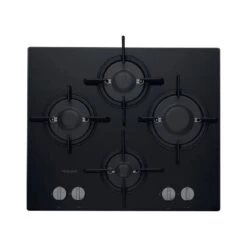 Hotpoint FTGHG 641 D/HBK 60cm Gas On Glass Hob - Black - LHO3705