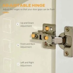 HOMCOM Modern Freestanding Kitchen Cabinet With Shelves - White - 835-696V00WT -Home Kitchen i7qb10181f54278b5.jpg