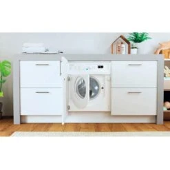 Indesit BI WMIL 71252 UK N Built In 7kg 1200rpm Washing Machine - White - BI WMIL 71252 UK N -Home Kitchen i n indesit biwmil71252ukn 3