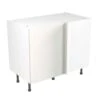 Kitchen Kit Slab 1000mm Blind Corner Base Cabinet - Ultra Matt - White - Flatpacked - FKKF0509