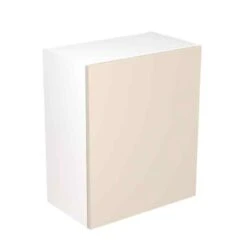 Kitchen Kit Slab 600mm Wall Cabinet - Ultra Matt - Cashmere - Flatpacked - FKKF0614