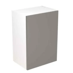 Kitchen Kit Slab 500mm Wall Cabinet - Ultra Matt - Dust Grey - Flatpacked - FKKF0813