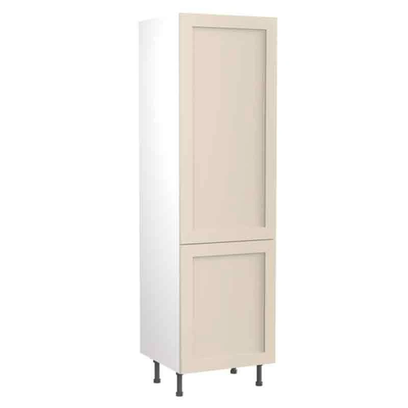 Kitchen Kit J-Shaker 600mm Tall 70/30 Fridge/Freezer Housing - Ultra Matt - Cashmere - Flatpacked - FKKH0622 1 Kitchen Kit J-Shaker 600mm Tall 70/30 Fridge/Freezer Housing - Ultra Matt - Cashmere - Flatpacked - FKKH0622