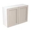 Kitchen Kit Shaker 1000mm Wall Cabinet - Ultra Matt - Light Grey - Flatpacked - FKKH0715